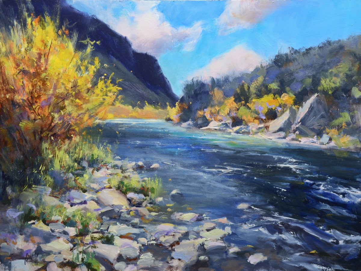 Autumn on the Rio Grande | Mike Wise | Oil | Sage Creek Gallery
