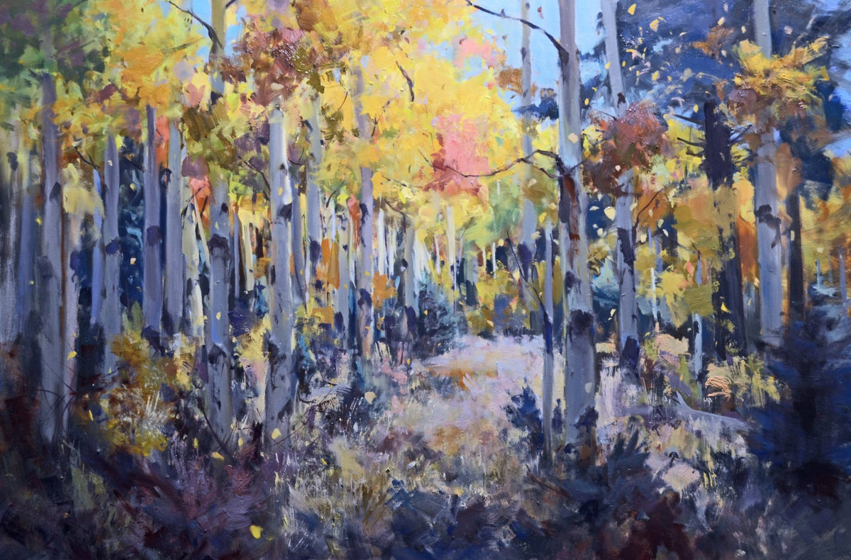 Aspens 2 | Mike Wise | Oil | Sage Creek Gallery
