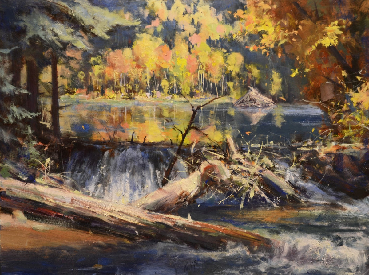 The Beaver Pond | Mike Wise | Oil | Sage Creek Gallery