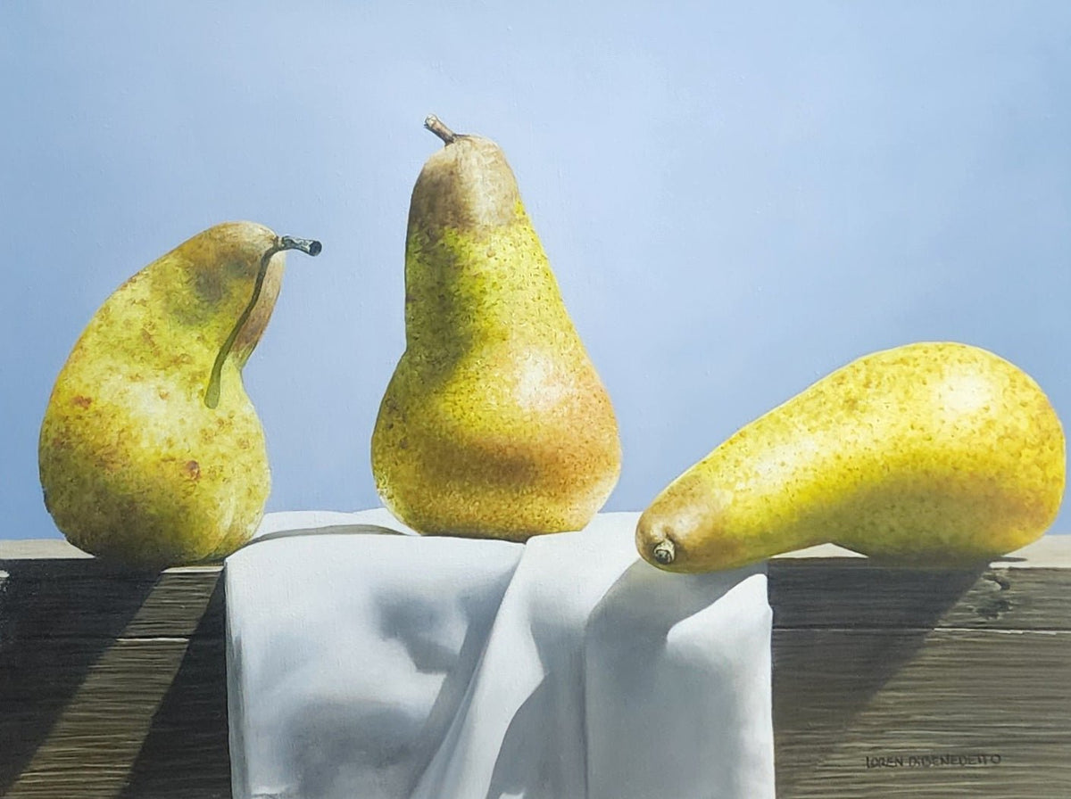 Pears in Morning Light by Loren DiBenedetto | Oil | Sage Creek Gallery