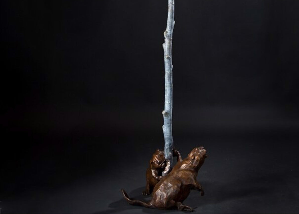 Dam Beavers (Edition of 150) by Jesse Horton | Bronze | Sage Creek Gallery | Bottom