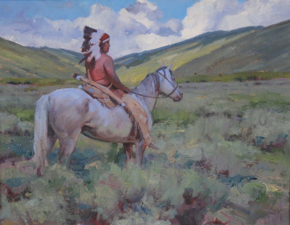 Shoshone Bannock Chief by Charles Dayton | Oil | Sage Creek Gallery