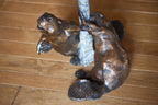 Dam Beavers (Edition of 150) by Jesse Horton | Bronze | Sage Creek Gallery | Closeup