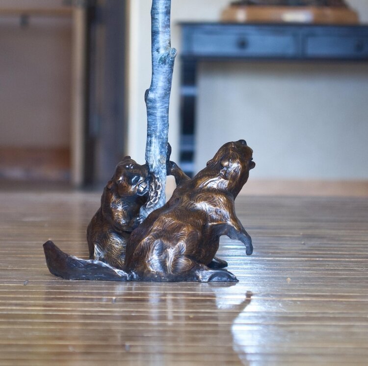 Dam Beavers (Edition of 150) by Jesse Horton | Bronze | Sage Creek Gallery | Side