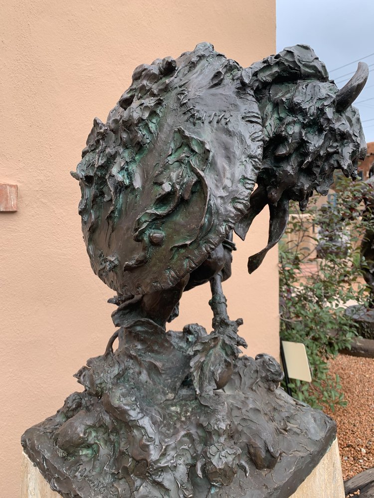 Calling all Buffalo |Scott Rogers | Bronze | Sage Creek Gallery | Side