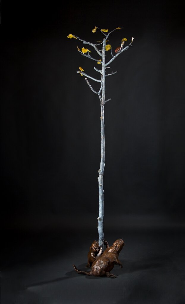 Dam Beavers (Edition of 150) by Jesse Horton | Bronze | Sage Creek Gallery