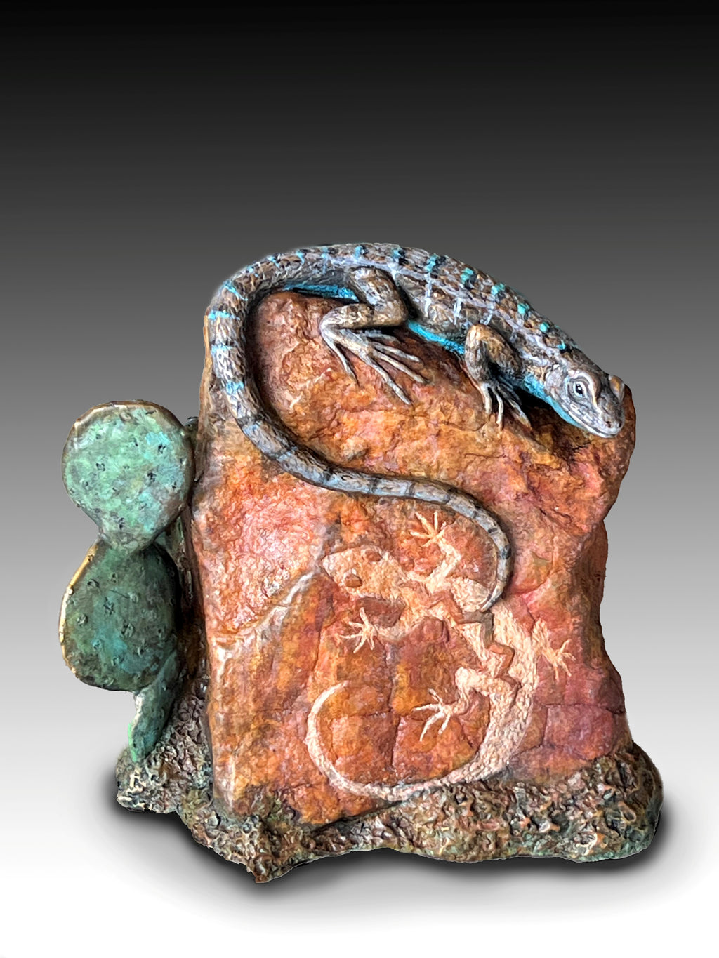 Desert Graffiti (Edition of 50) by Kim Kori | Bronze | Sage Creek Gallery | Front