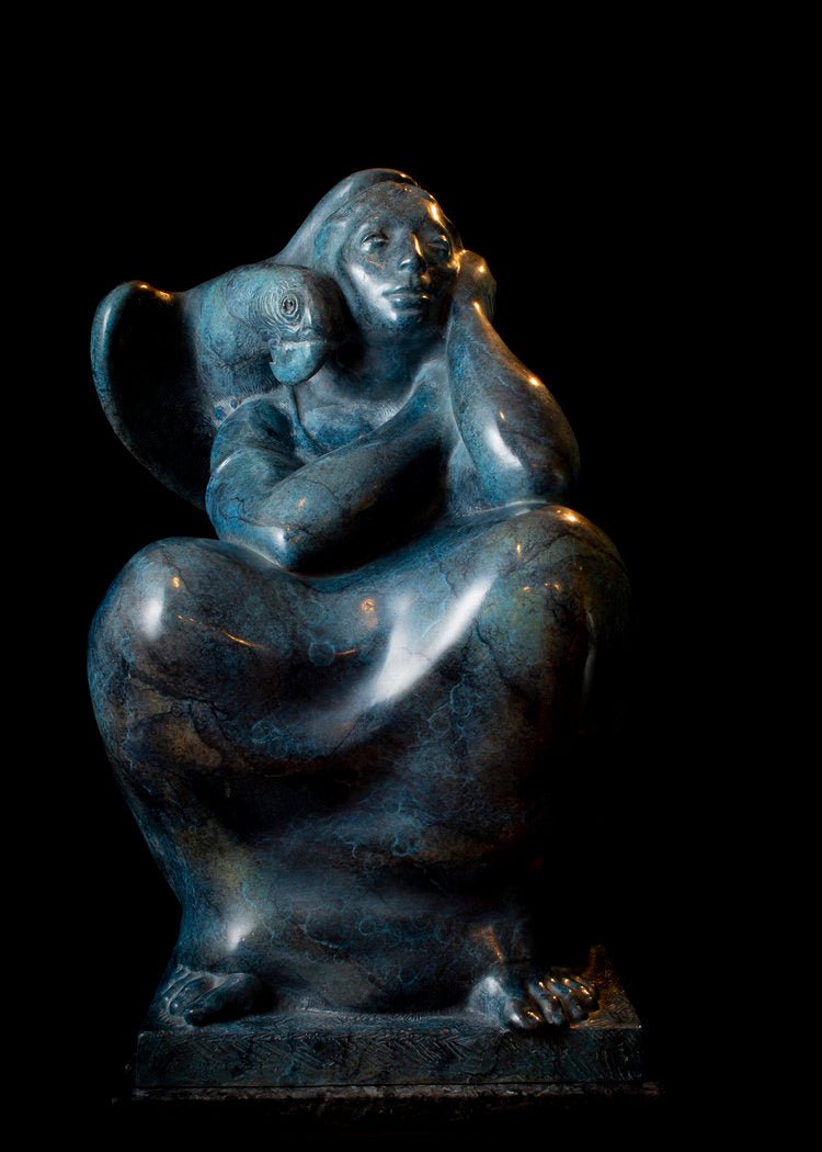 Under The Stars (Edition of 30) by Lincoln Fox | Bronze | Sage Creek Gallery | Front