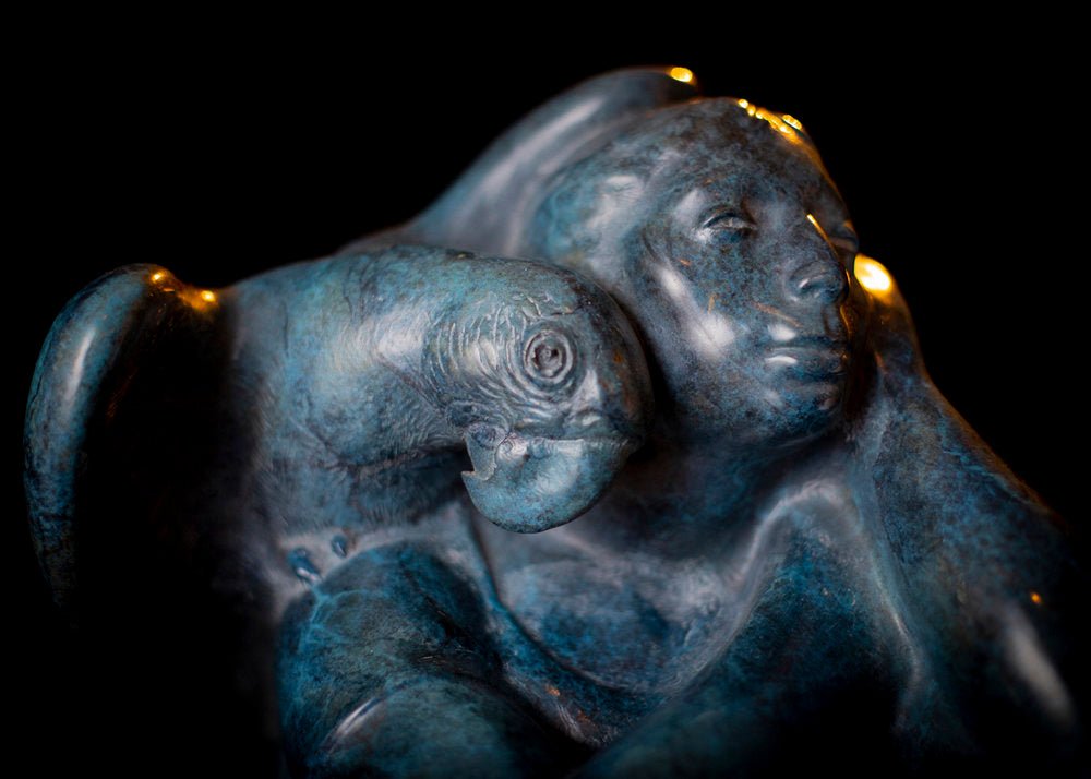 Under The Stars (Edition of 30) by Lincoln Fox | Bronze | Sage Creek Gallery | Front