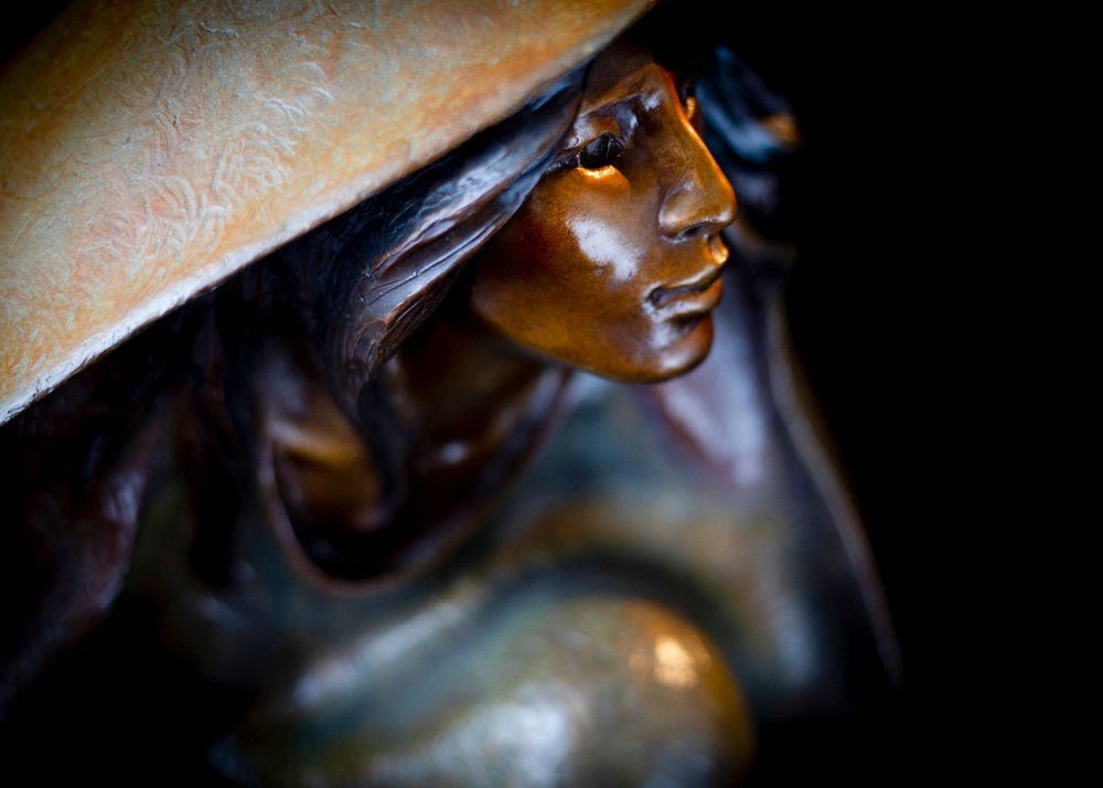 Windsong (Large) (Edition of 35) by Lincoln Fox | Bronze | Sage Creek Gallery | Face