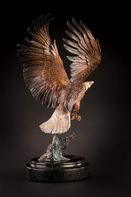 Fly Fishing (Maquette) (Edition of 99) by Ken Rowe | Bronze | Sage Creek Gallery | Back