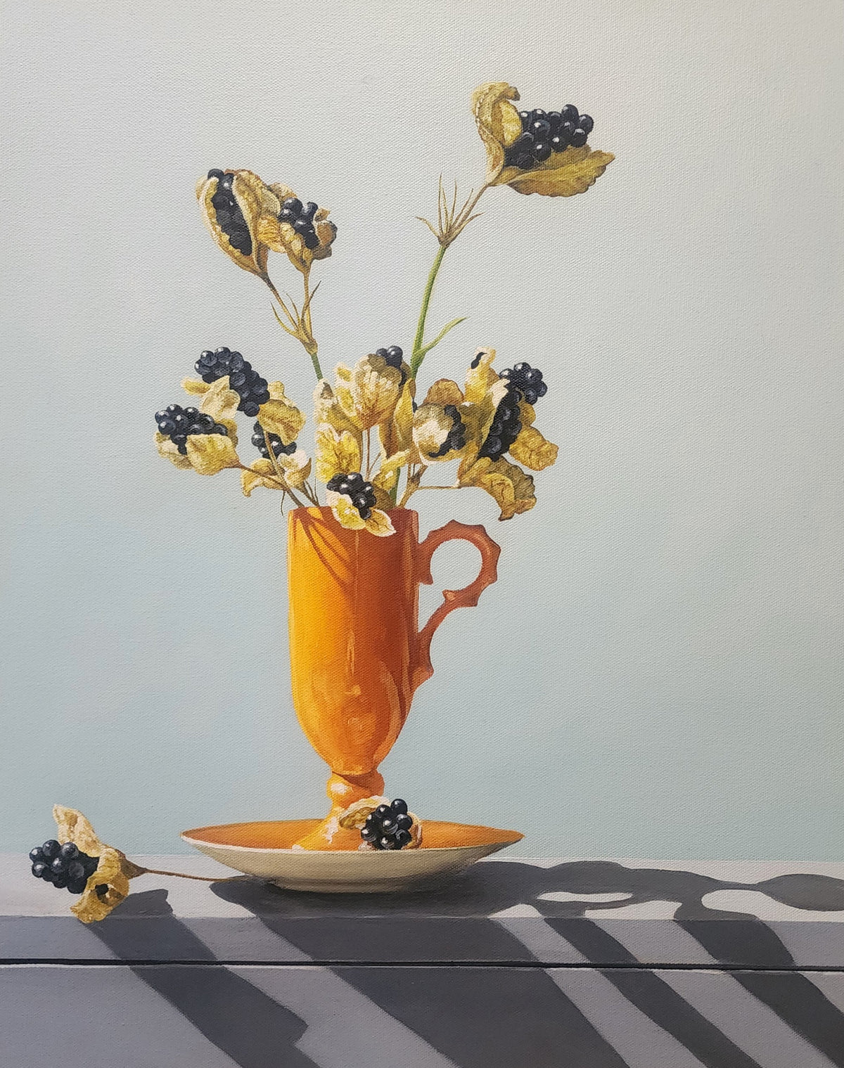 Loren | Dibenedetto | Blackberry Lily Pads | Oil