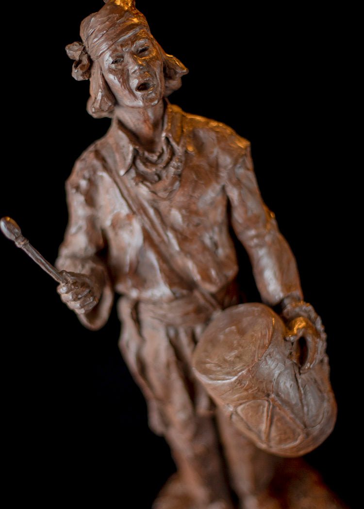 Cochiti | Scott Rogers | Bronze | Sage Creek Gallery | Closeup 2