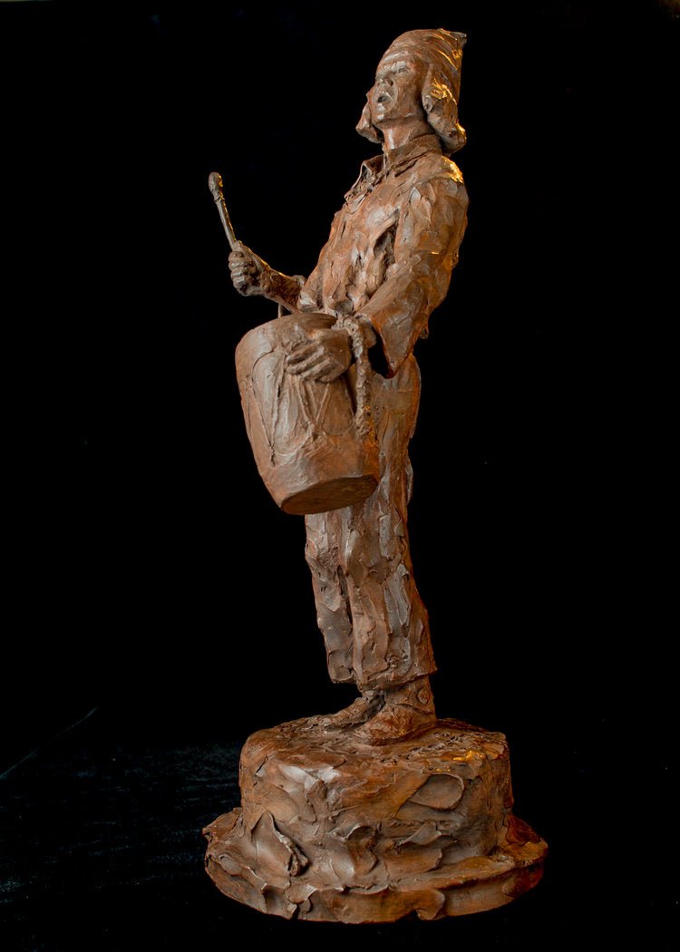 Cochiti | Scott Rogers | Bronze | Sage Creek Gallery | Left Side