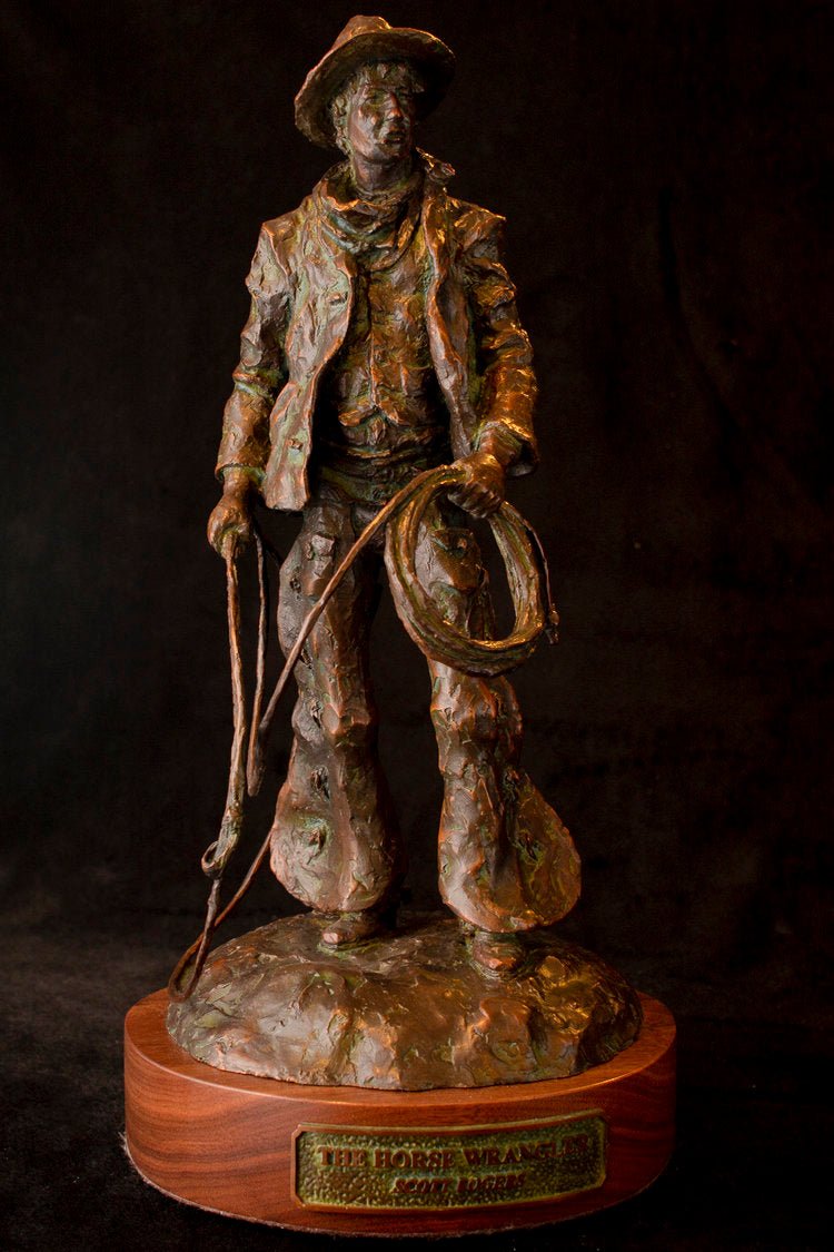 The Horse Wrangler (Edition of 30) by Scott Rogers | Bronze | Sage Creek Gallery | Front