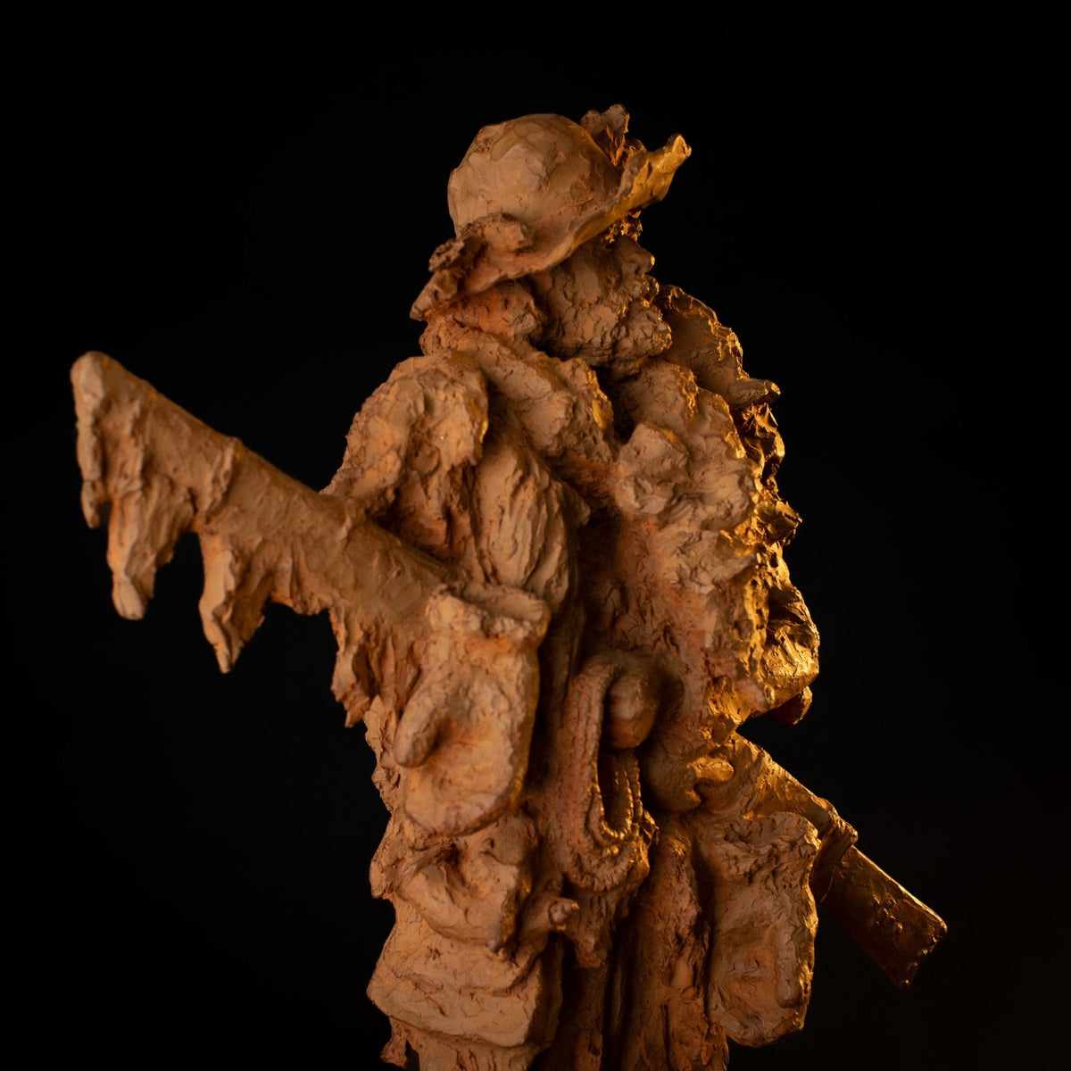 The Mountain Man | Scott Rogers | Bronze | Sage Creek Gallery | Side Closeup