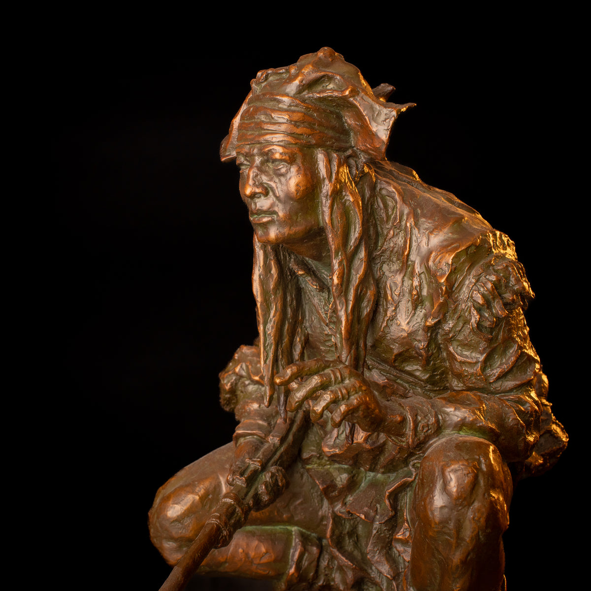 Chiricahua Apache (Edition of 30) by Scott Rogers | Bronze | Sage Creek Gallery | Image 9