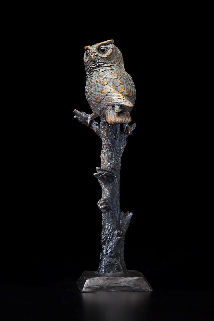 Silent Sentinel (Edition of 19) by Diane Mason | Bronze | Sage Creek Gallery | Back