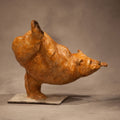 Yoga Bear (Dancer Pose) (Edition of 200) by Walt Horton | Bronze | Sage Creek Gallery | Side 