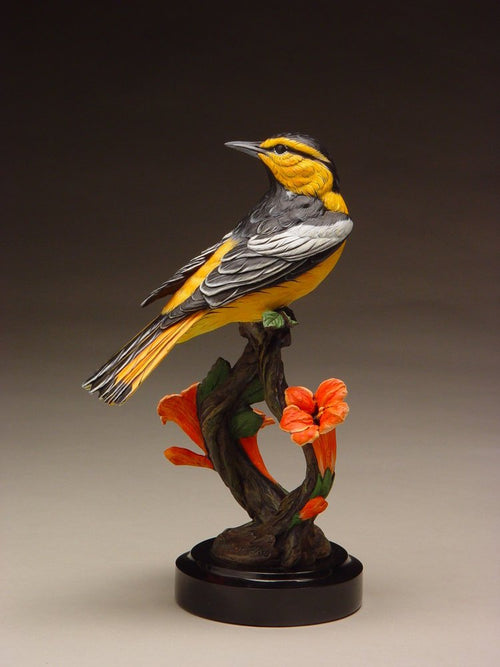 Bullock's Oriole (Edition of 36) by Joan Zygmunt | Bronze | Sage Creek Gallery | Side