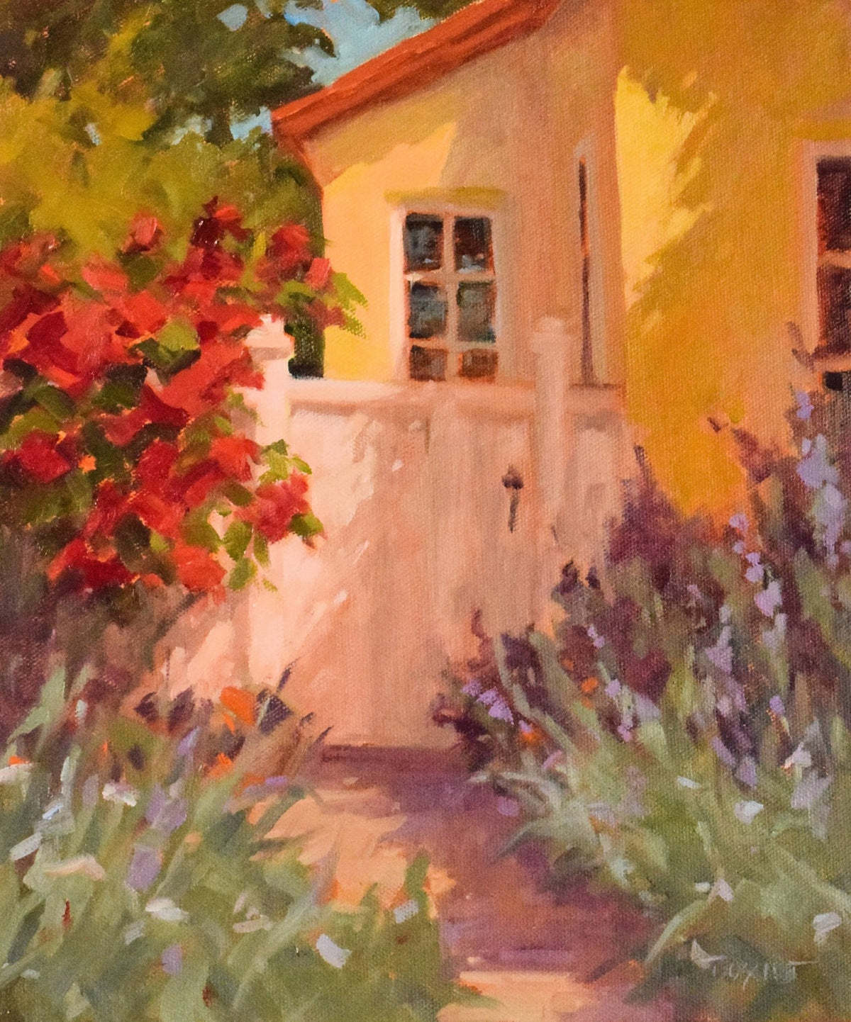 A Garden’s Greeting | Sandra Boschet | Oil | Sage Creek Gallery