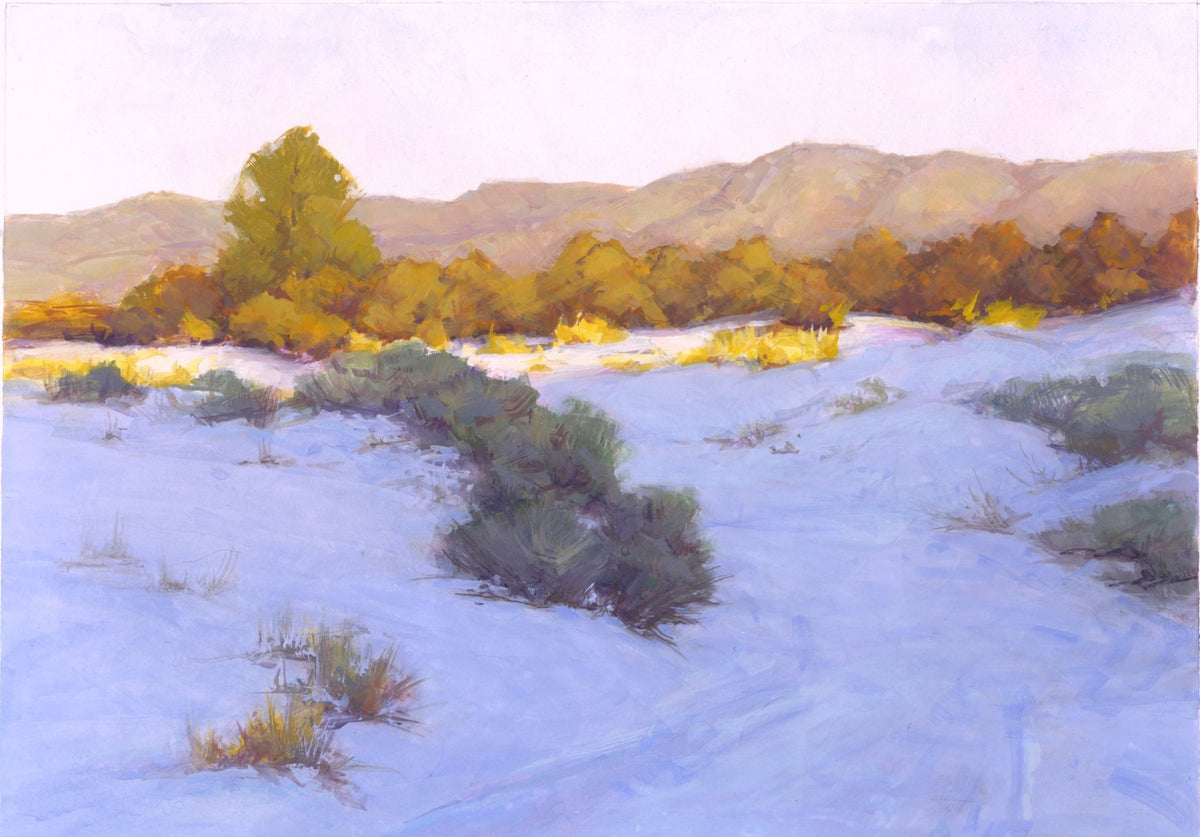 Autumn Snowfall II | Cecilia Robertson | Gouache | Sage Creek Gallery