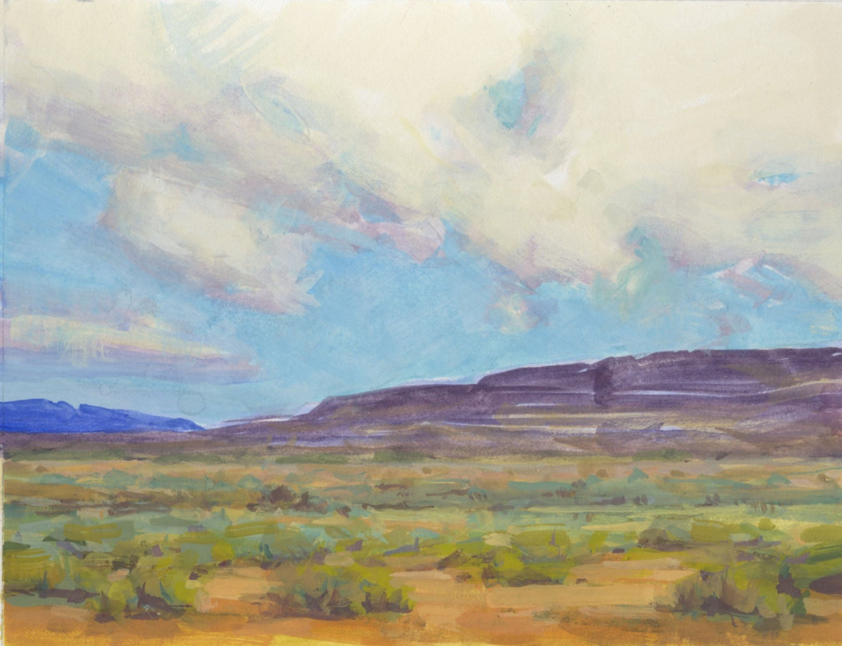 Dance of Land and Sky | Cecilia Robertson | Gouache | Sage Creek | Gallery
