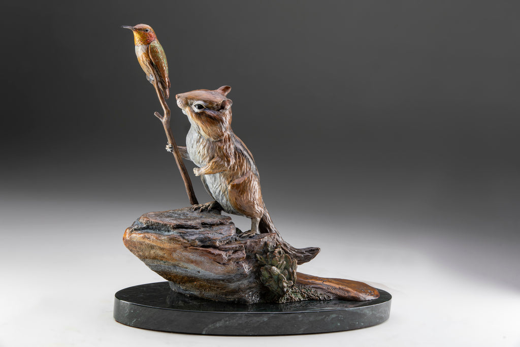 Leave Nothing but Footprints (Edition of 45) by Kim Kori | Bronze | Sage Creek Gallery | Side