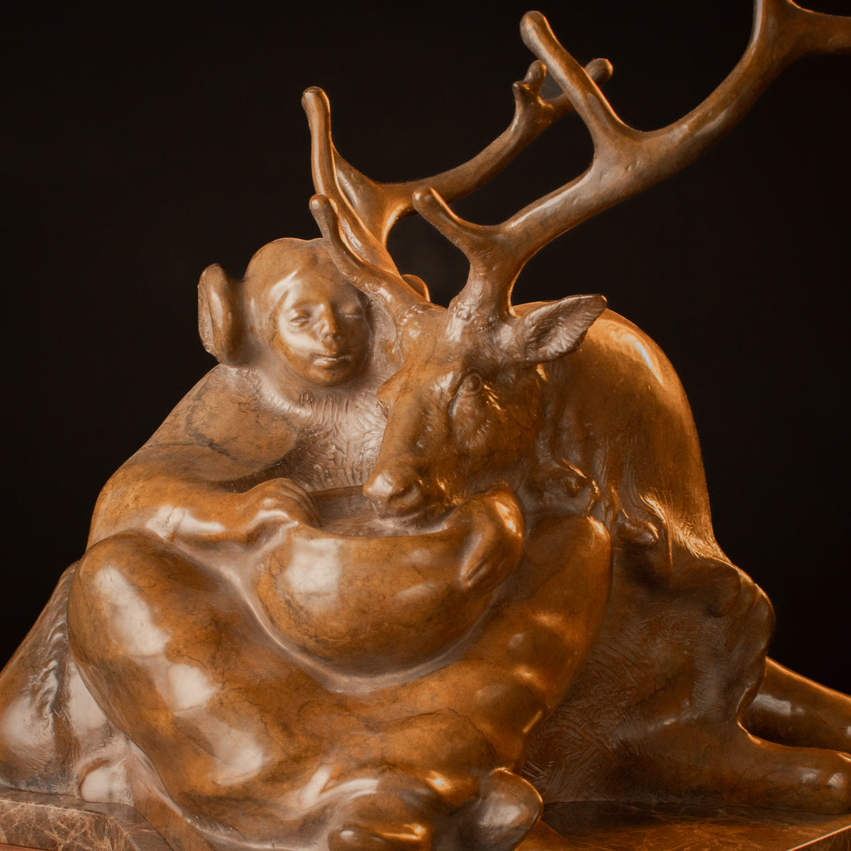 Daybreak (Edition of 50) by Lincoln Fox | Bronze | Sage Creek Gallery | Front