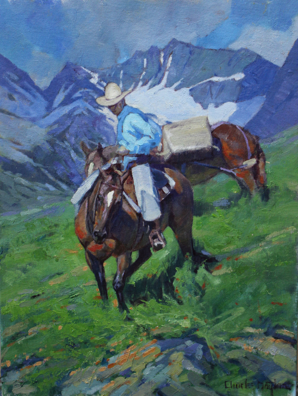 Wind River Trek by Charles Dayton | Oil | Sage Creek Gallery
