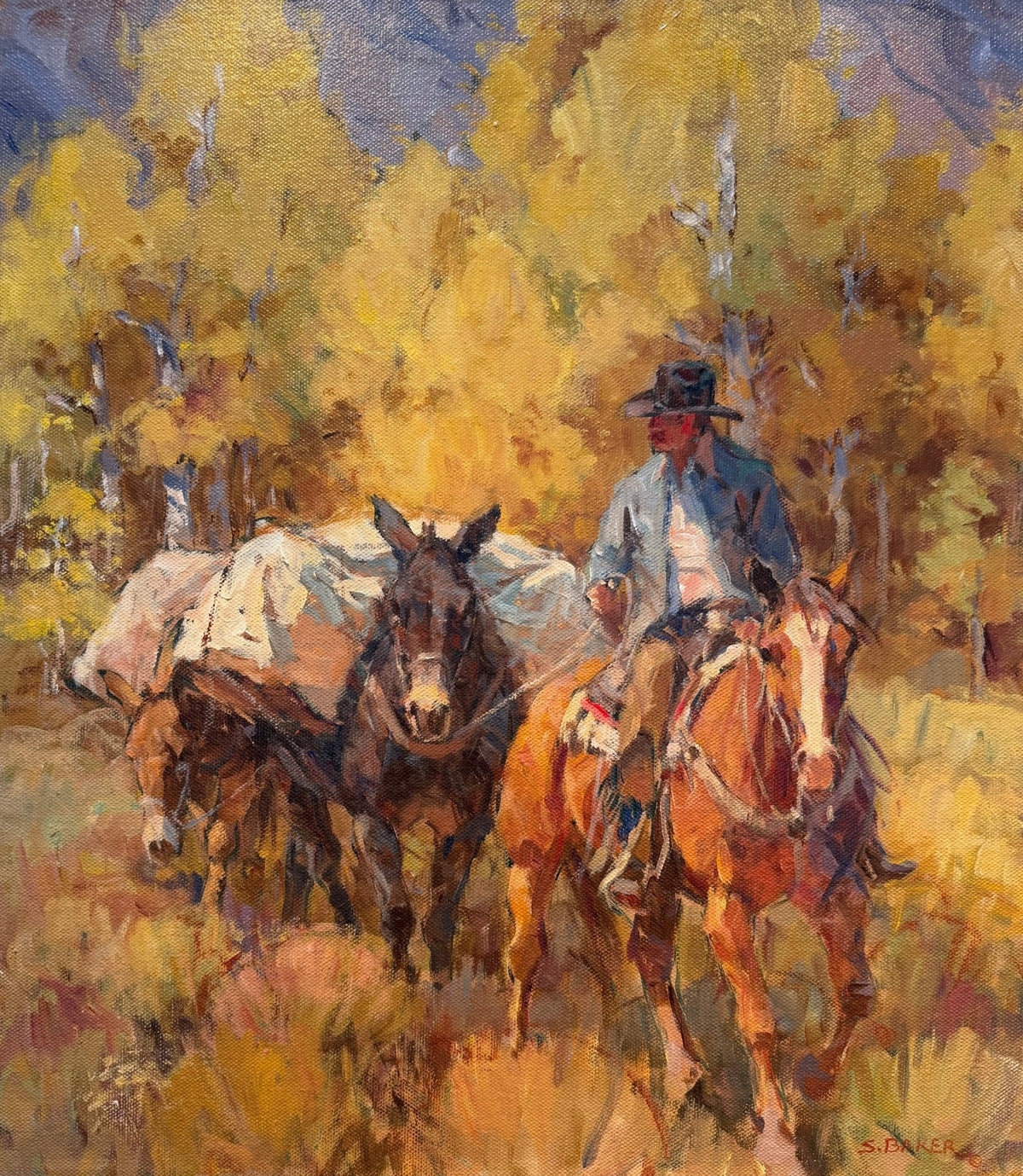 Green Creek Hunter | Suzanne Baker | Acrylic | Sage Creek Gallery