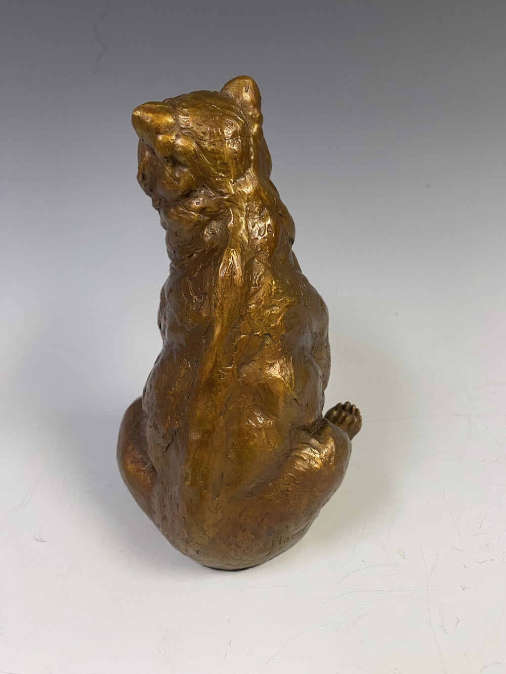 High Country Grizzly (Edition of 48) by Eugene Morelli | Bronze | Sage Creek Gallery | Back