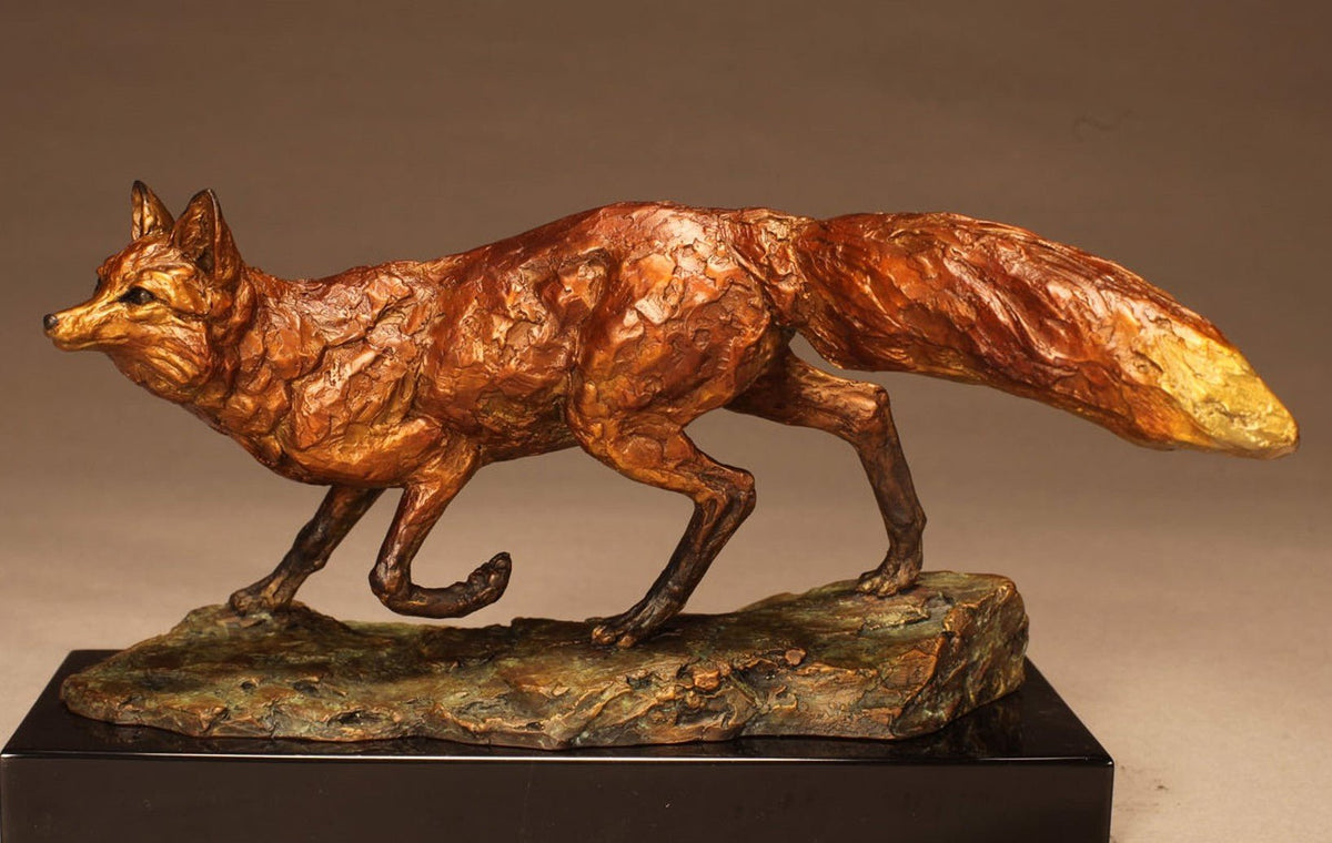On the Hunt (Edition of 48) by Eugene Morelli | Bronze | Sage Creek Gallery | Side