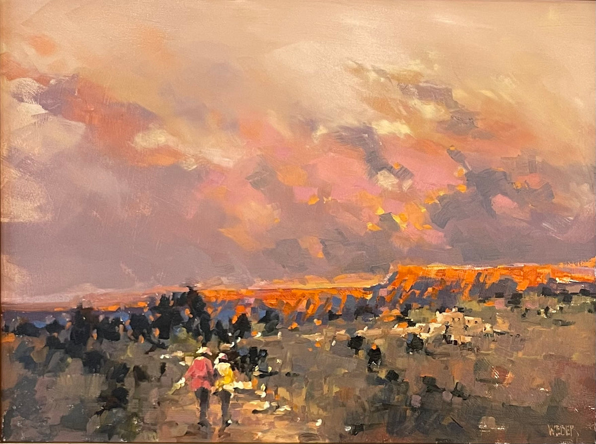 Sunset Walk Home | Donald Weber | Oil | Sage Creek Gallery
