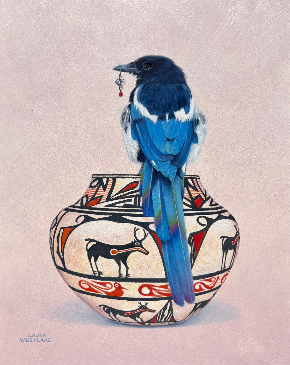 The Thieving Magpie | Laura Westlake | Oil | Sage Creek Gallery