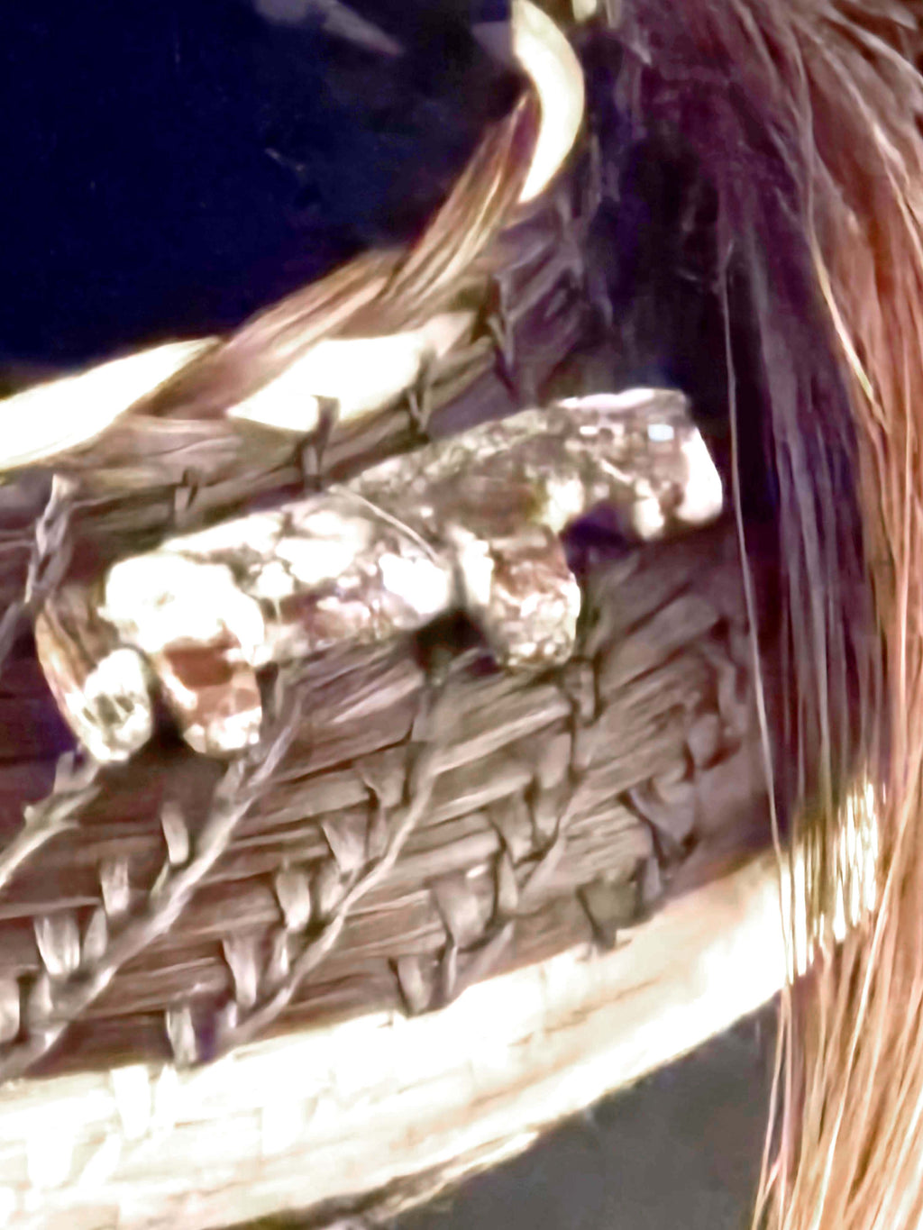 Jane Chavez | Caballo Manchado | horsehair | Closeup