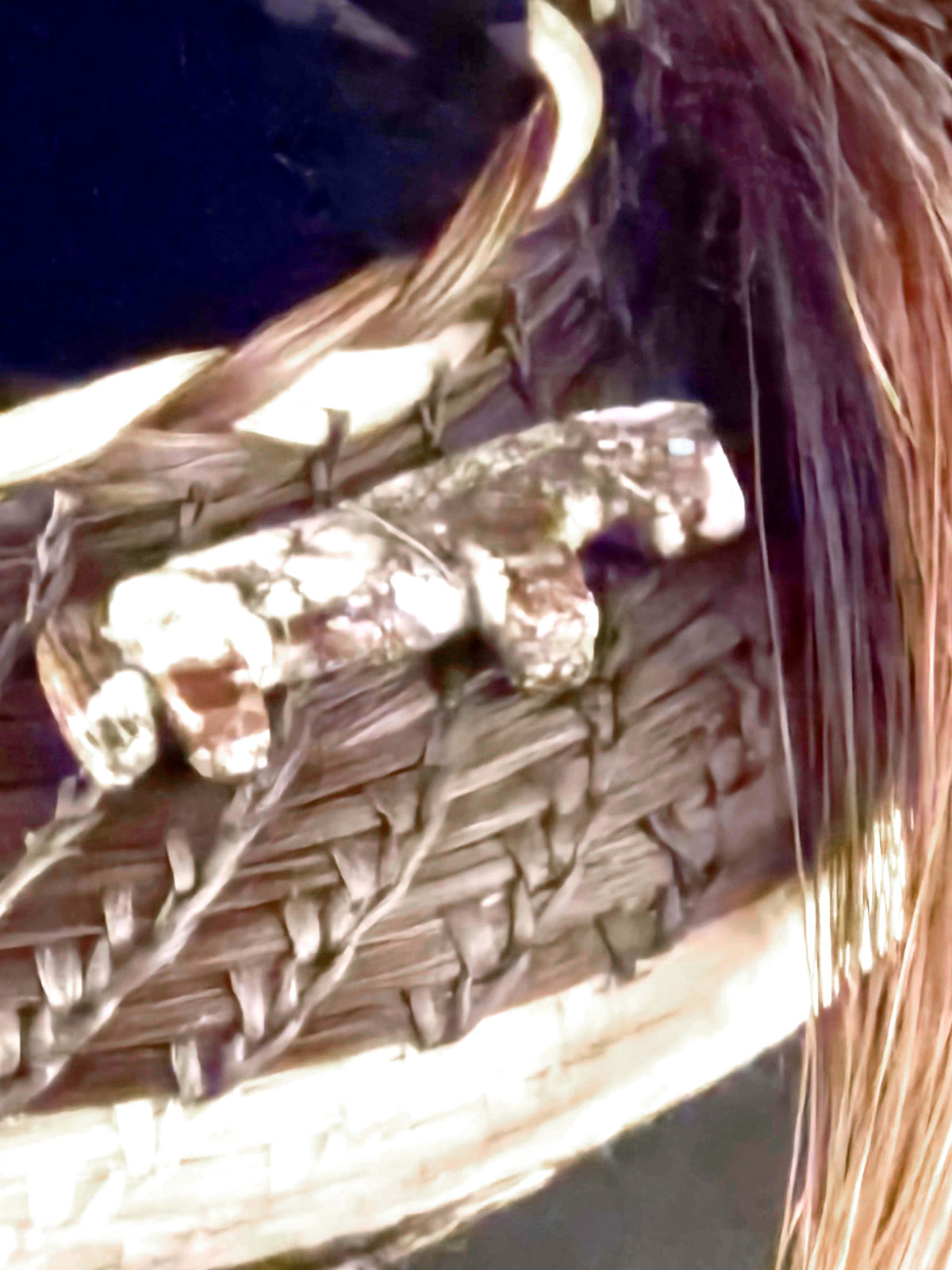 Jane Chavez | Caballo Manchado | horsehair | Closeup