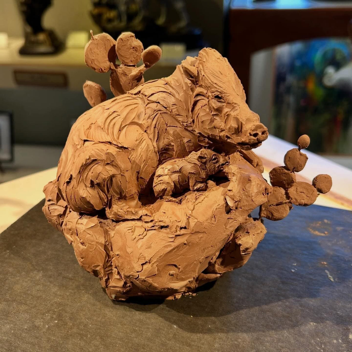 A New Day is Born (Edition of 99) by Ken Rowe | Bronze | Sage Creek Gallery \ Front   2