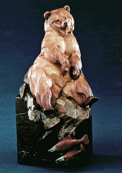 Banking on It (Mischief's Bruin)-Set (Edition of 100) by Ken Rowe | Bronze | Sage Creek Gallery | Far