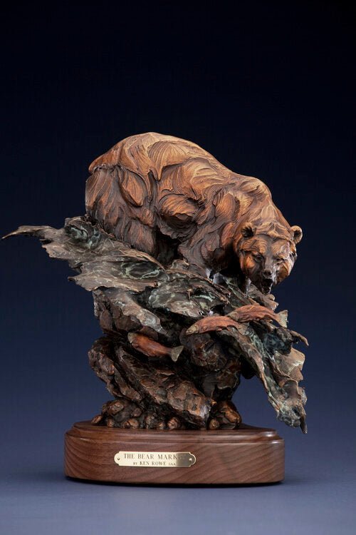 Bear Market (Maquette) (Edition of 99) by Ken Rowe | Bronze | Sage Creek Gallery | Front