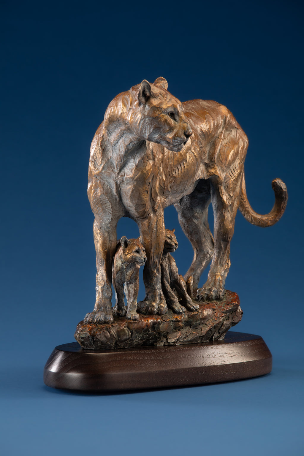 Canyon Shadows (Edition of 35) by Ken Rowe | Bronze | Sage Creek Gallery | Front Angle