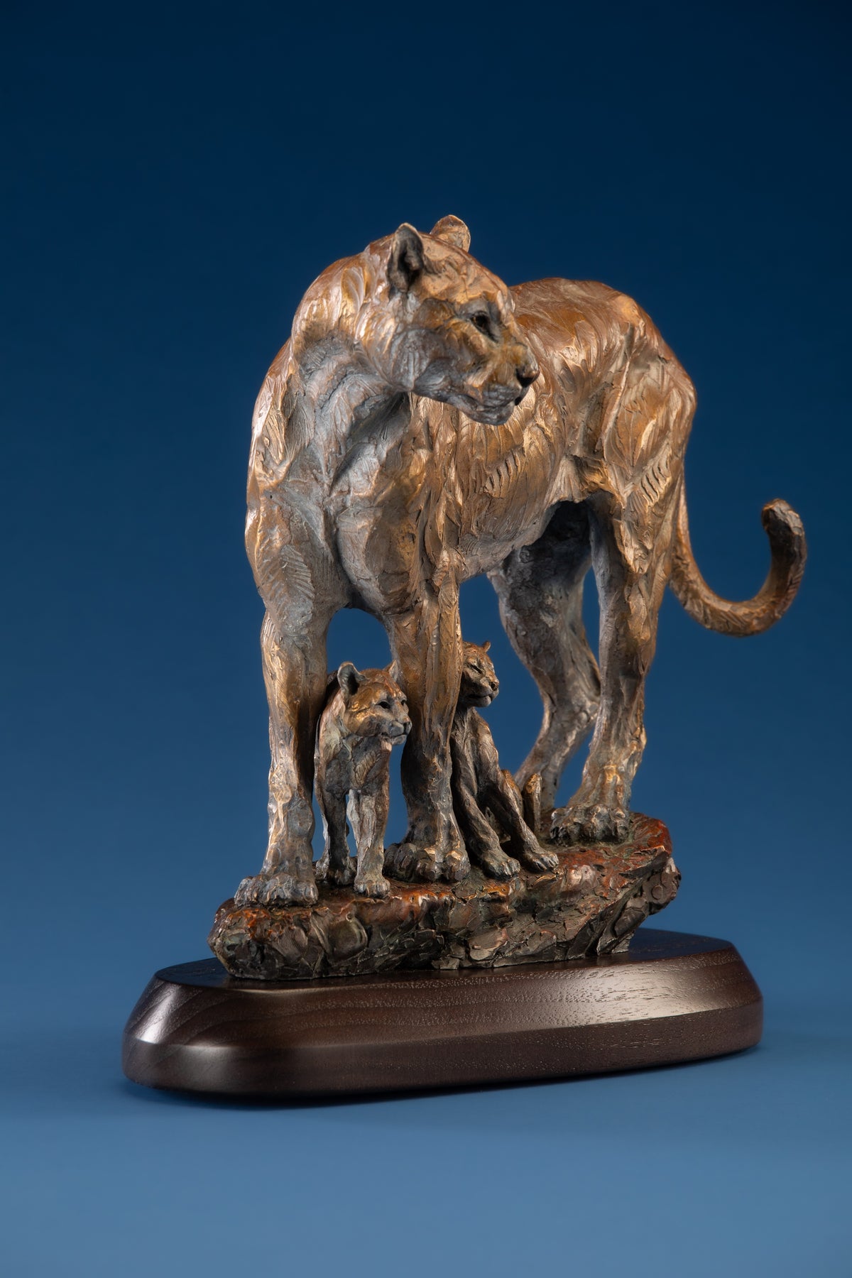 Canyon Shadows (Edition of 35) by Ken Rowe | Bronze | Sage Creek Gallery | Front Angle