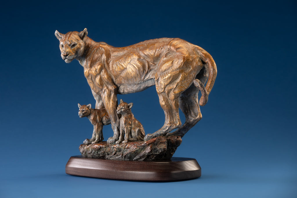 Canyon Shadows (Edition of 35) by Ken Rowe | Bronze | Sage Creek Gallery | Front