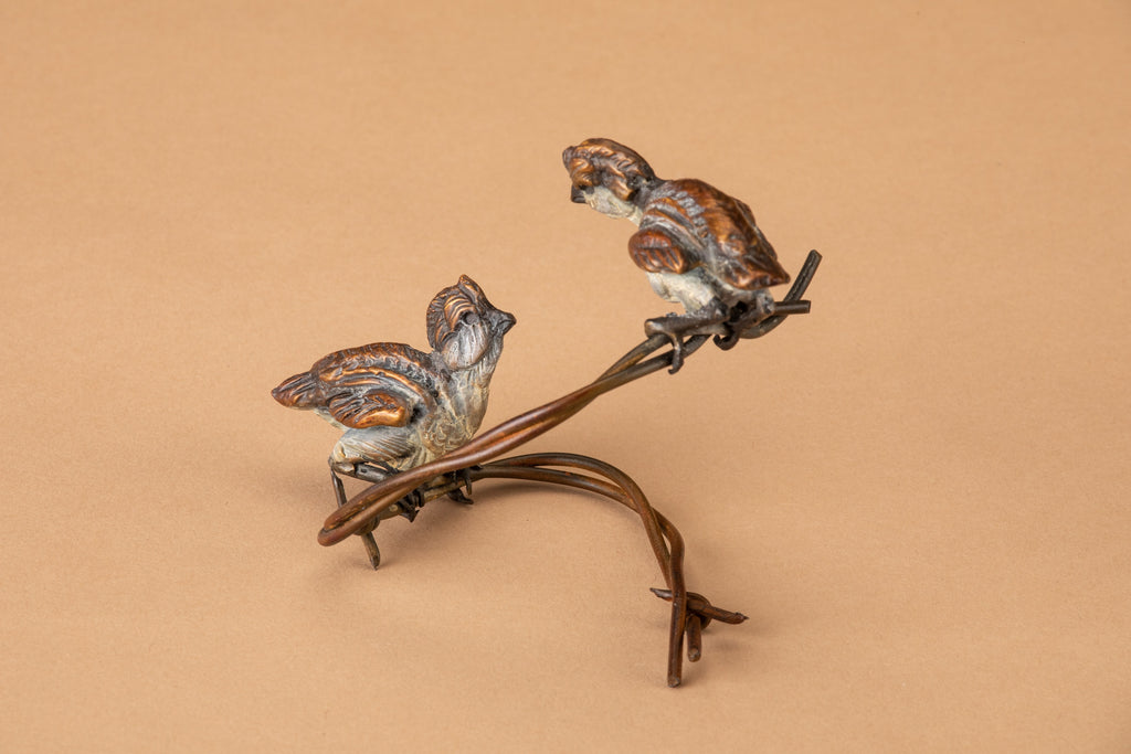Cheep Talk (Open Edition) by Ken Rowe | Bronze | Sage Creek Gallery | Close Up