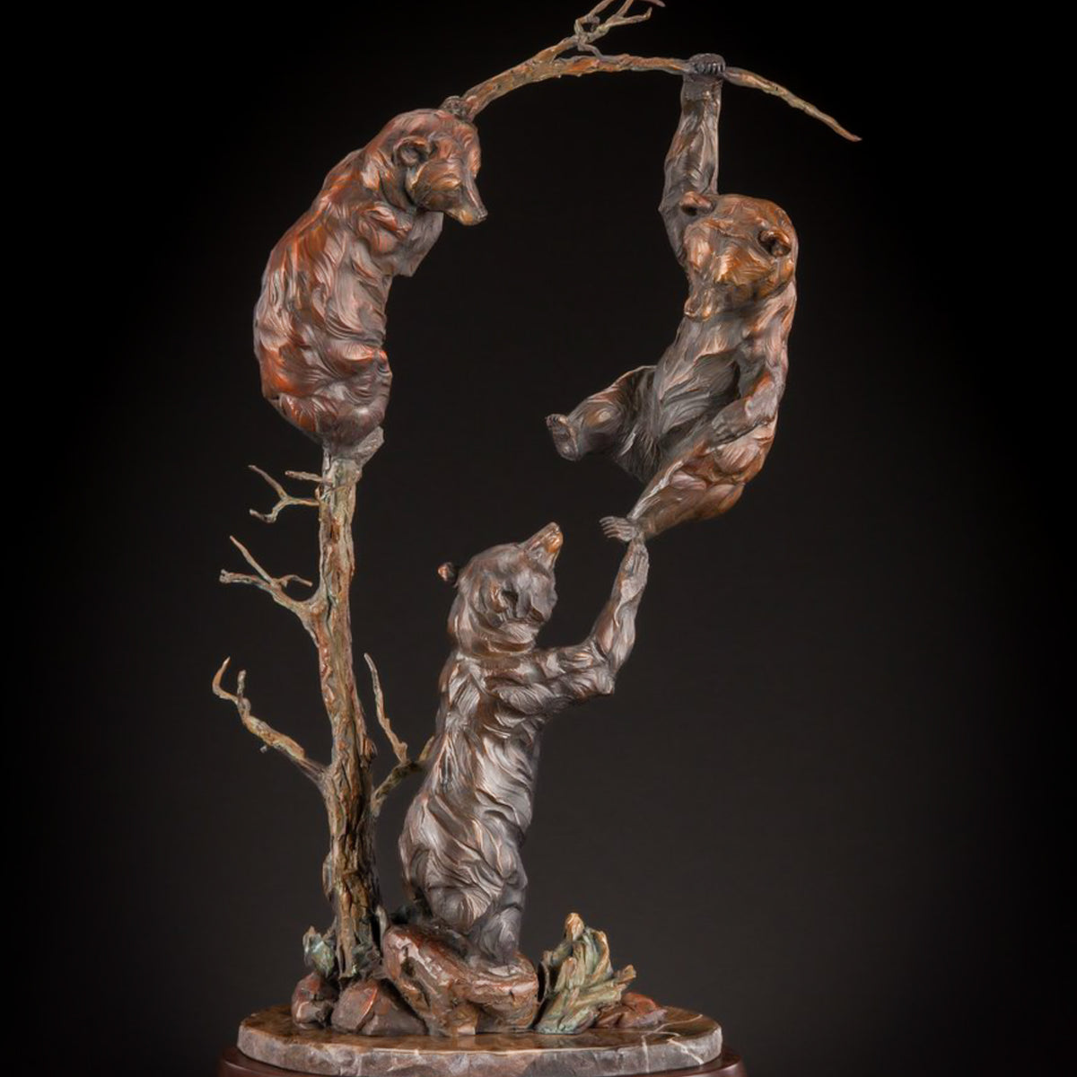 Cub Scouts (Edition of 35) by Ken Rowe | Bronze | Sage Creek Gallery | Front 1