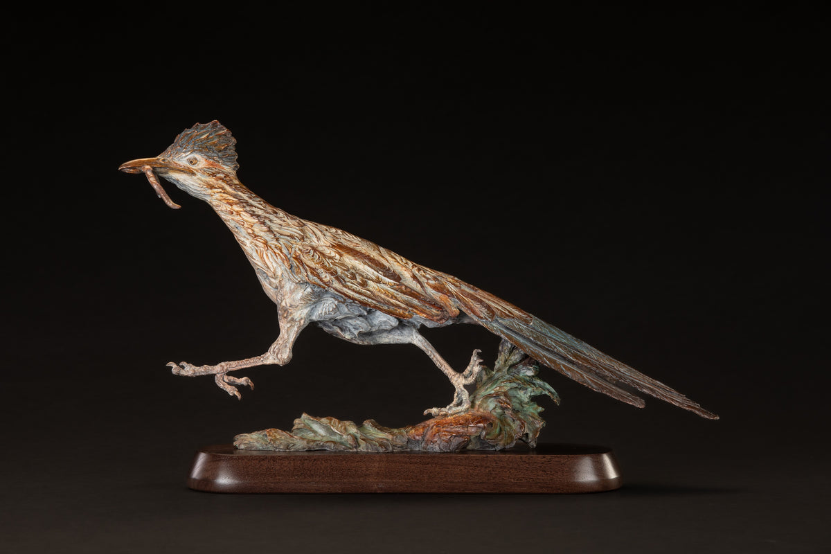 Early Bird (Edition of 35) by Ken Rowe | Bronze | Sage Creek Gallery | Close Up 1