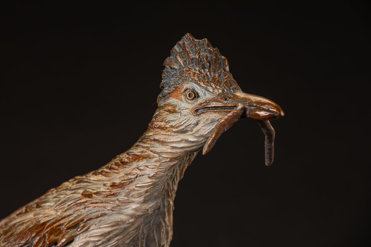 Early Bird (Edition of 35) by Ken Rowe | Bronze | Sage Creek Gallery | Close Up 2