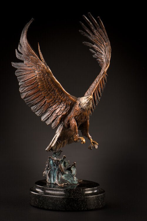 Fly Fishing (Maquette) (Edition of 99) by Ken Rowe | Bronze | Sage Creek Gallery | Angle