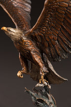 Fly Fishing (Maquette) (Edition of 99) by Ken Rowe | Bronze | Sage Creek Gallery | Close Up