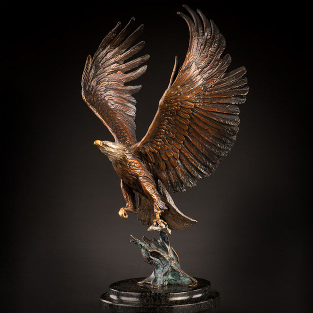 Fly Fishing (Maquette) (Edition of 99) by Ken Rowe | Bronze | Sage Creek Gallery | Front